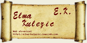 Elma Kulezić vizit kartica